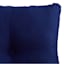 Navy Blue Canvas Outdoor Tufted Back Cushion
