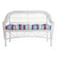 Multi Stripe Outdoor Wicker Settee Cushion