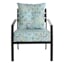 Calista Teal Outdoor Tufted Back Cushion