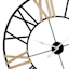 Ty Pennington Roman Round Iron Wall Clock, 32"