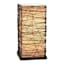 Chocolate Rattan Uplight, 14"