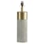 Found & Fable Grey Textured Medium Table Lamp Base, 18"