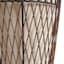 Brown Rattan Uplight Floor Lamp, 55"