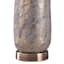 Grey & Gold Ceramic Medium Table Lamp Base, 21"