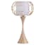 Gold Metal Small Lamp with Shade, 21"