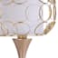 Gold Metal Small Lamp with Shade, 21"