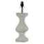 White Distressed Medium Table Lamp Base, 21"