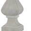 White Distressed Medium Table Lamp Base, 21"