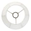 Off-White Round Bell Mini Extra Small Table Lamp Shade, 8x7x7