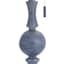 Blue Metal Medium Table Lamp Base, 22"