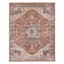 (A447) Capstone Rust Traditional Design Area Rug, 7x10