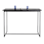 Grammercy Black Steel Slat Patio Bar Table, 60x25