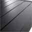 Grammercy Black Steel Slat Patio Bar Table, 60x25