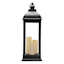 Black Pre-Lit LED Floor Lantern, 28"