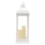 White Pre-Lit LED Floor Lantern, 28"