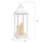 White Pre-Lit LED Floor Lantern, 28"