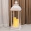 White Pre-Lit LED Floor Lantern, 28"