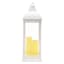 White Pre-Lit LED Floor Lantern, 28"