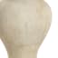 White Turned Leg Small Lamp Base, 16"