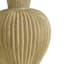 Grey Ribbed Medium Table Lamp Base, 19"