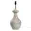Found & Fable Distressed Gray Concrete Medium Table Lamp Base, 21"