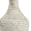Found & Fable Distressed White Concrete Medium Table Lamp Base, 21"