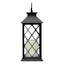 Black LED Lantern with 6 Hour Timer, 12"
