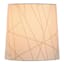 White Small Table Lamp Shade with Gold Line Design, 8x9x9
