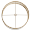 White Medium Table Lamp Shade with Gold Trim, 12x14x10