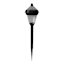2-Lumen Solar Black Pineapple Pathway Light