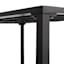Grammercy Black Steel Slat Patio Coffee Table, 26.5"