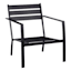 Grammercy Black Steel Sling Patio Chair