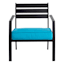 Grammercy Black Steel Sling Patio Chair