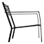 Grammercy Black Steel Sling Patio Chair