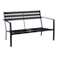 Grammercy Black Steel Slat Patio Loveseat