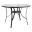 Woodhill Round Patio Dining Table, Black