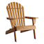 Honeybloom Adirondack Natural Wood Patio Chair