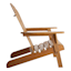 Honeybloom Adirondack Natural Wood Patio Chair