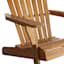 Honeybloom Adirondack Natural Wood Patio Chair
