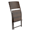 Hampton Wicker Patio Folding Chair, Brown