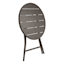 Hampton Metal Patio Folding Table, Brown