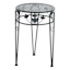 Blue Metal With Patina Finish Plant Stand, Large