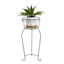 Black Metal Basket Planter Stand, Medium