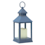 Navy Blue LED Lantern, 9.5"