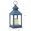 Navy Blue LED Lantern, 9.5"