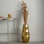 Gold Metal Floor Vase, 23"
