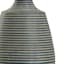 Found & Fable Black Striped Small Table Lamp with Shade, 19"