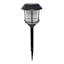 8-Lumen Solar Black Caged Pathway Light