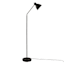 Black & Brass Task Floor Lamp, 65"