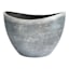 Silver Wave Angled Outdoor Planter, Small